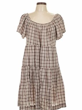 🔘Old Navy Plaid Midi Dress